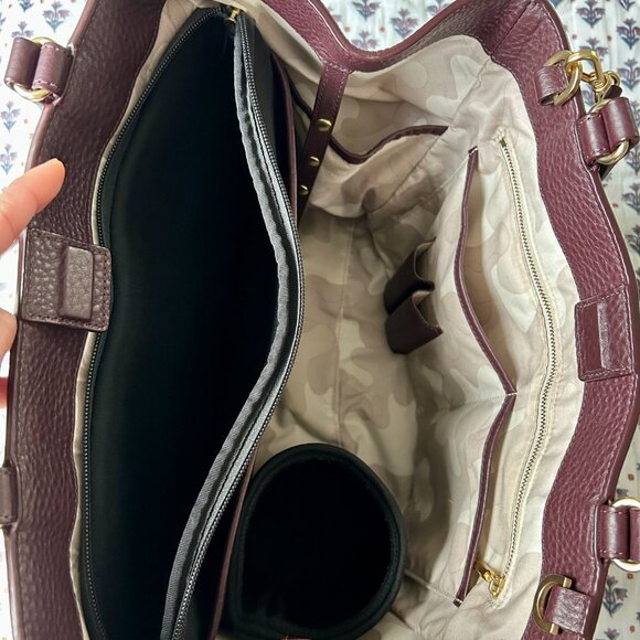 Dagne Dover Allyn Medium Tote in Oxblood - Picture 12 of 13